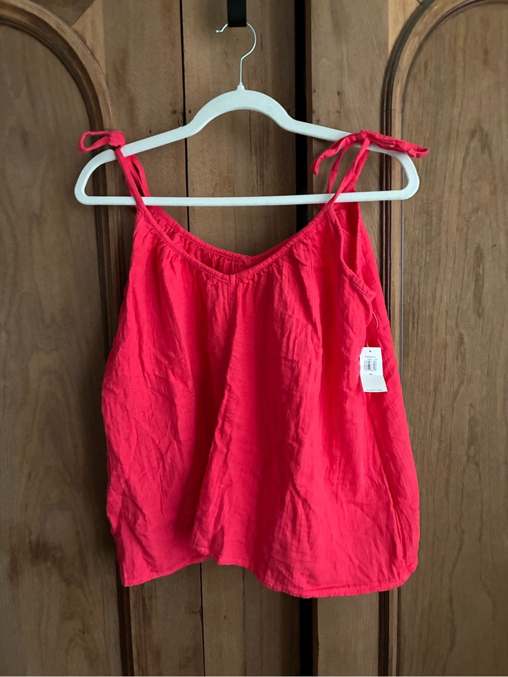 Old Navy Bright Pink Tie-Shoulder Camisole
